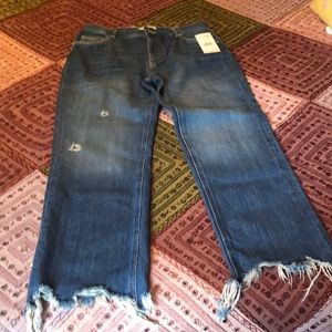 Free People Sequoia blue jeans